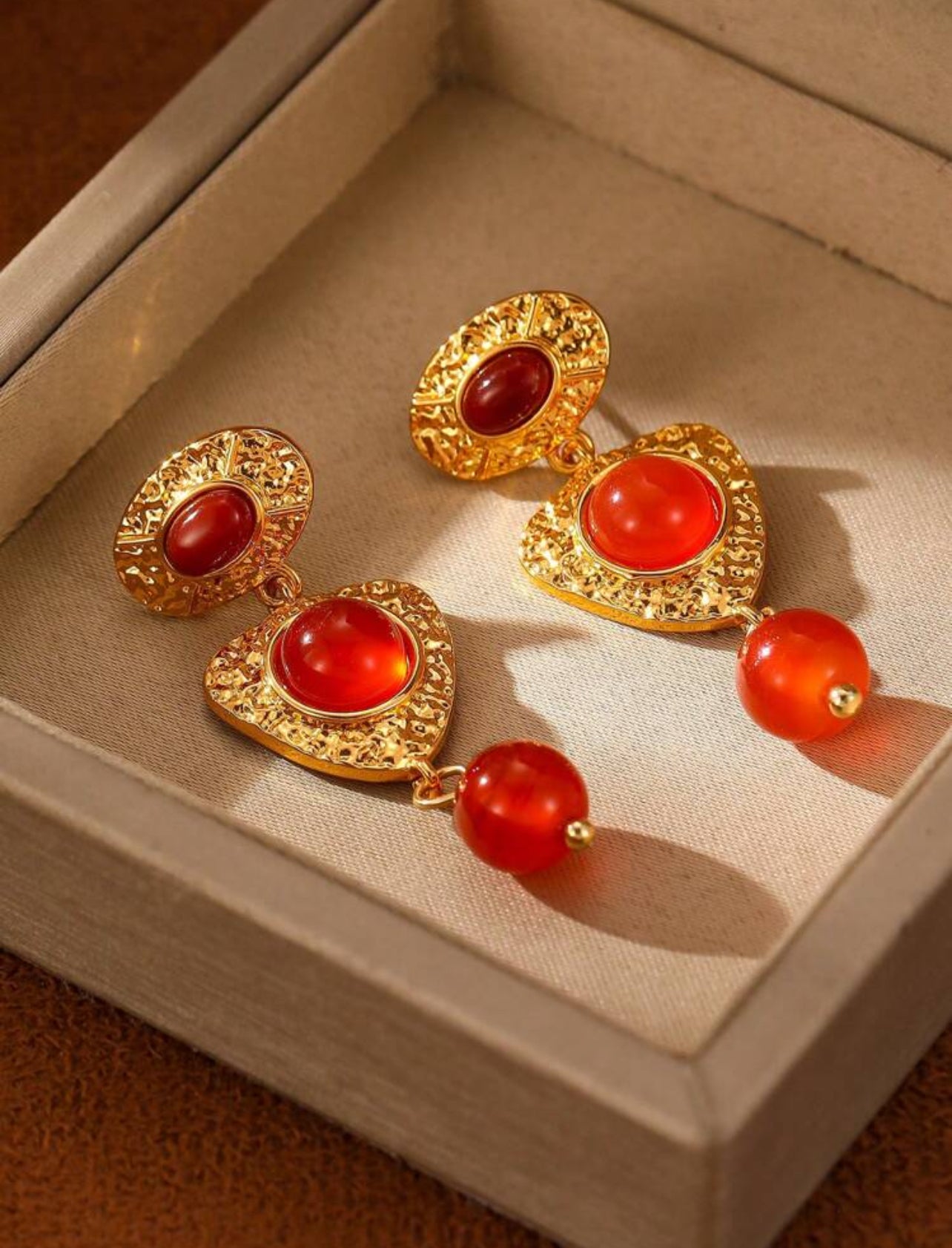 Inferna Gold Drop Earrings