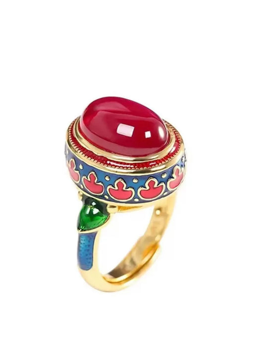 Crimson Lotus Ring