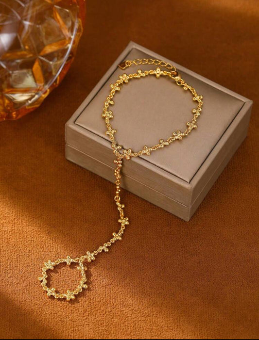 Iris Molecule Handchain Bracelet